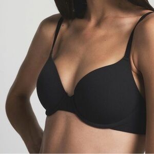 Skims wireless form lightly lined plunge micro strap bra PL-PLG-8418W sienna